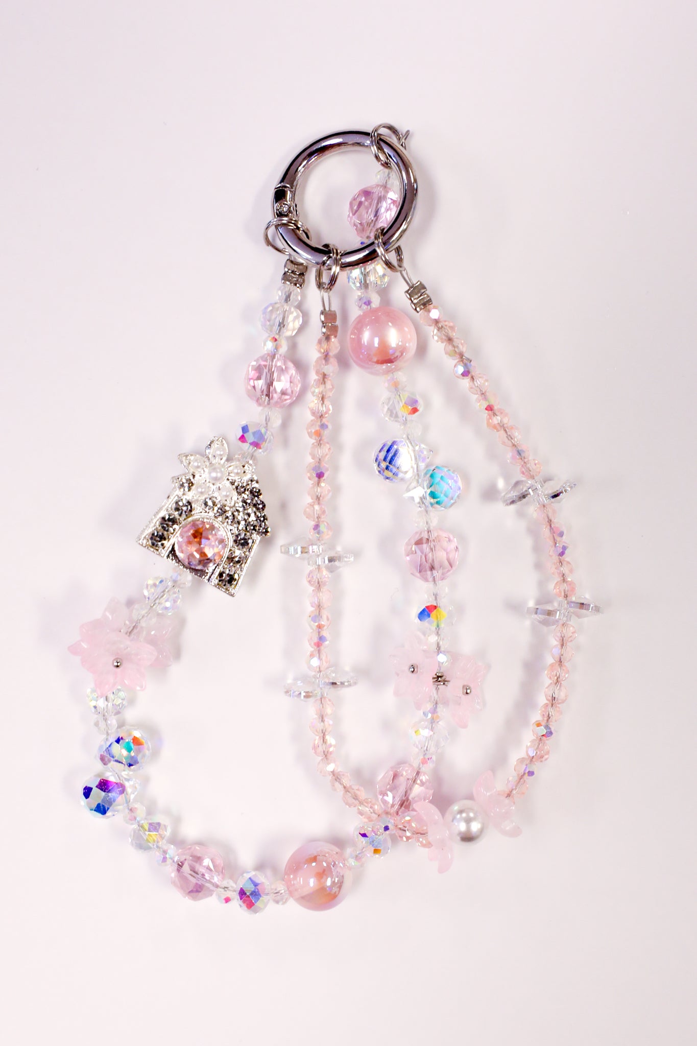 Sakura Blossom Beaded Bag Charm