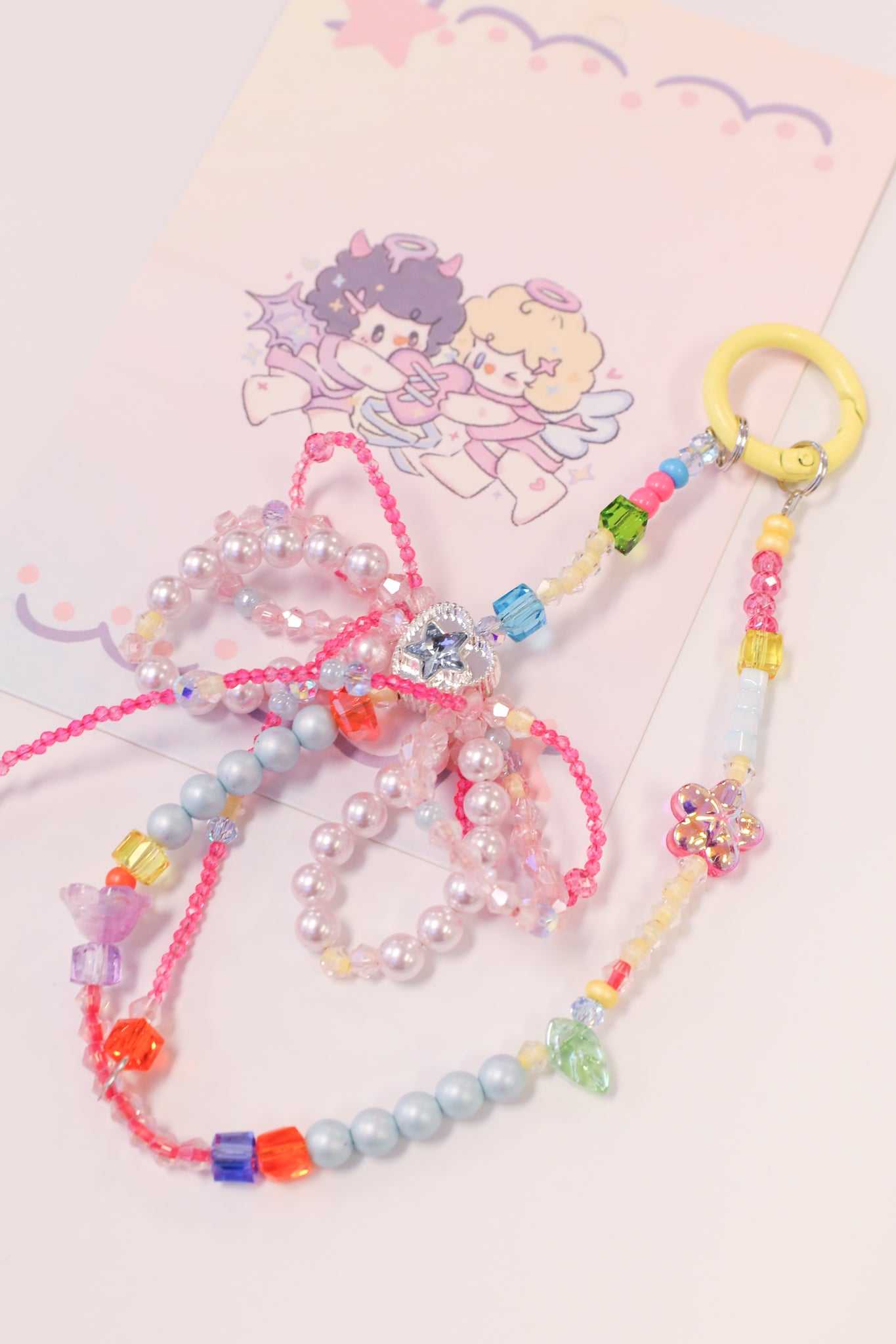 Candy Pop Beaded Keychain