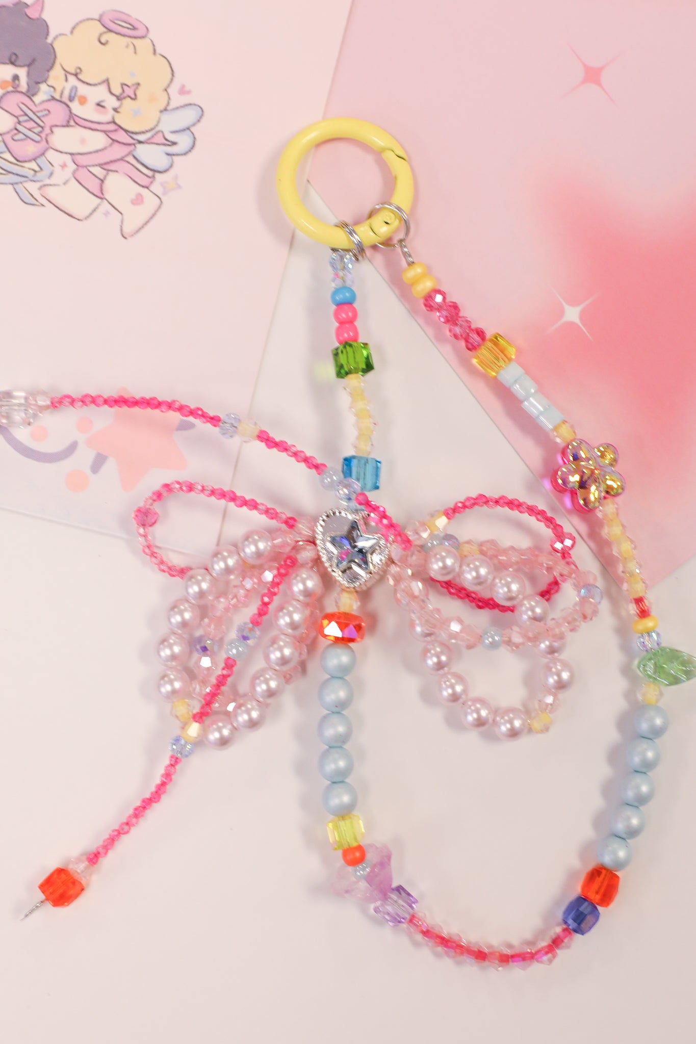 Candy Pop Beaded Keychain