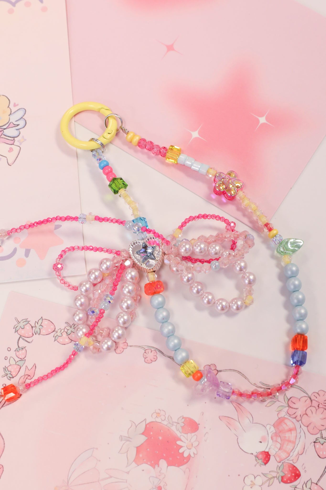 Candy Pop Beaded Keychain