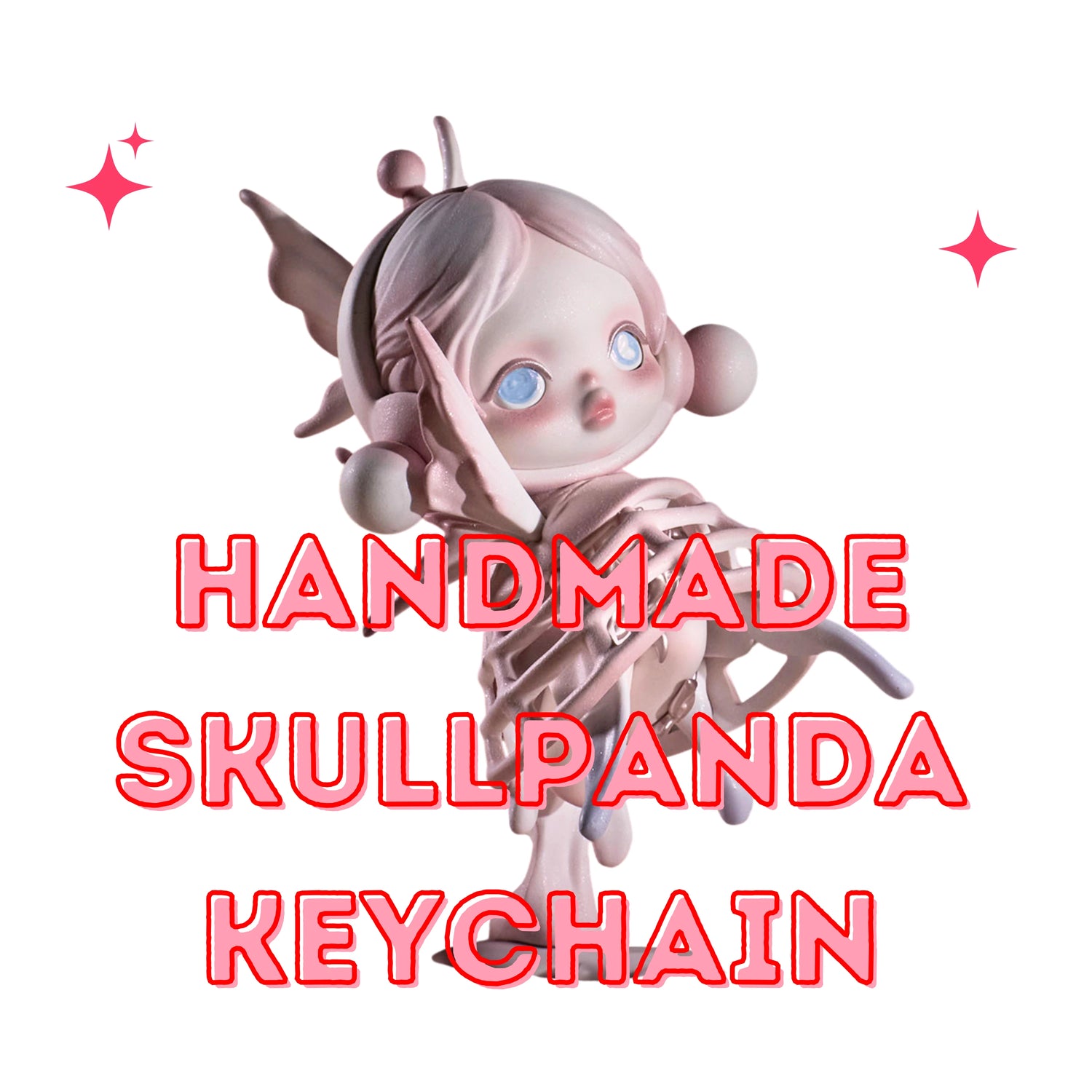 HANDMADE SKULLPANDA KEYCHAIN