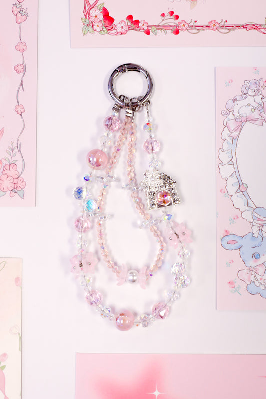 Sakura Blossom Beaded Bag Charm
