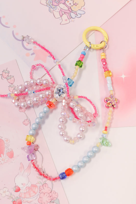 Candy Pop Beaded Keychain
